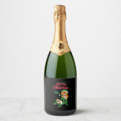 KerstElf Sparkling Wijnetiket (Voorkant)