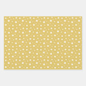 Kerstelf, sterrenpatroon en snoepsnoeren op rood inpakpapier vel (Voorkant 2)