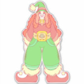 Kerstelf Sticker (Voorkant)