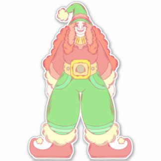 Kerstelf Sticker