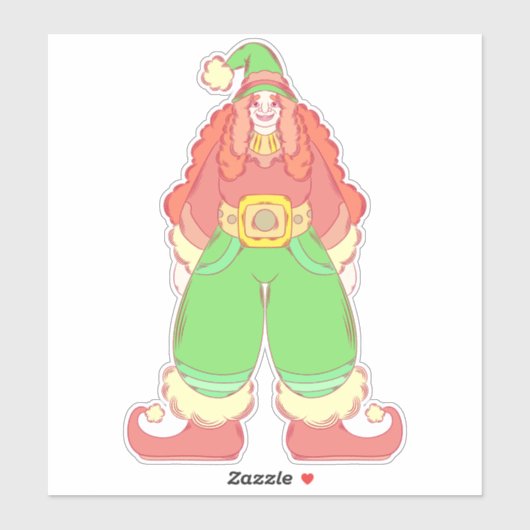 Kerstelf Sticker (Vel)
