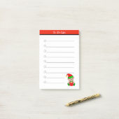 Kerstelf Takenlijst Post-it® Notes (Op bureau)