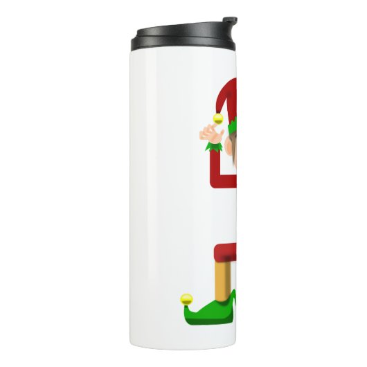 KerstElf Thermosbeker (Gedraaid links)