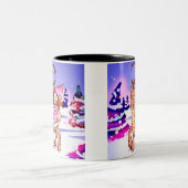 KerstElf Tweekleurige Koffiemok (Center)