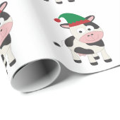Kerstelf van een koe cadeaupapier (Rol Hoek)