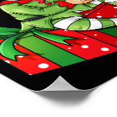 KerstElf Video Gamer Controller Boys Kinder Xma Poster (Hoek)