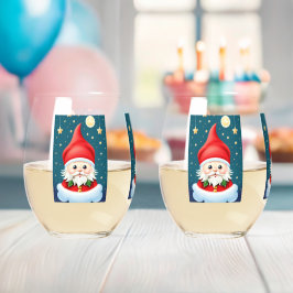 KerstElf Wijnglas Zonder Voet
