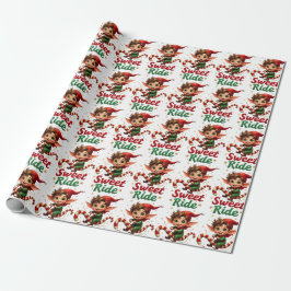 Kerstelf Wrappapier voor een Mooie Kerstcadeaus Cadeaupapier