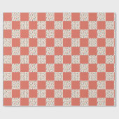 Kerstelfen Met Rode Strepen Cadeaupapier (Vlak)