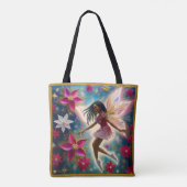 Kerstelfenverzameling - Cornrows Vlechten Haar Tote Bag (Achterkant)