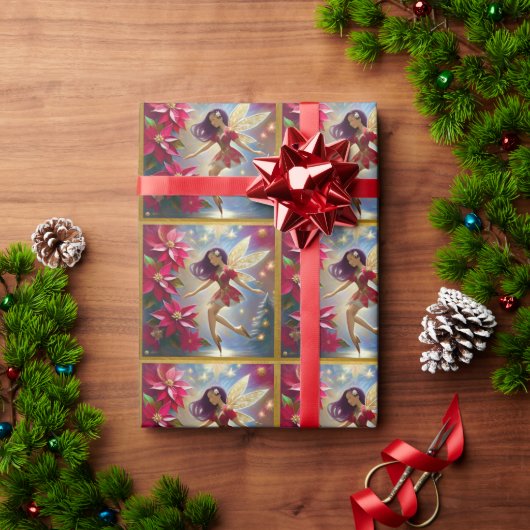 Kerstelfenverzameling - Rechtes pruimenhaar Cadeaupapier (Feestdagen Geschenken)