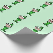 Kerstelfjes Inpakpapier (Hoek)
