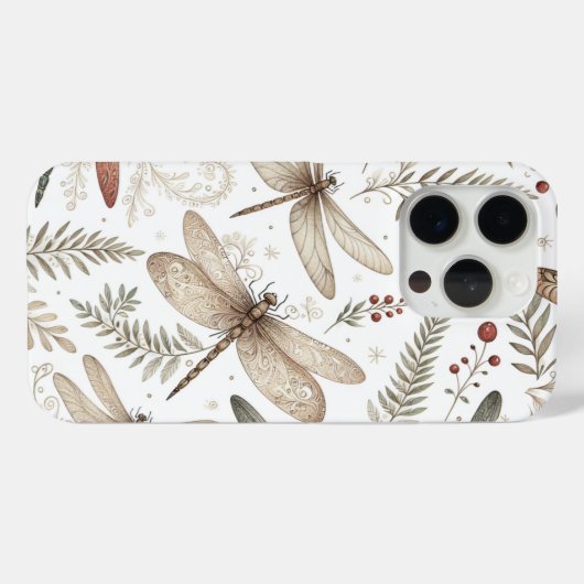 Kerstelfjes Libellen Case-Mate iPhone Case (Achterkant (horizontaal))