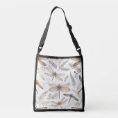 Kerstelfjes Libellen Crossbody Tas (Achterkant)
