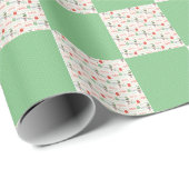 Kerstelfjes Met Stippen Cadeaupapier (Rol Hoek)