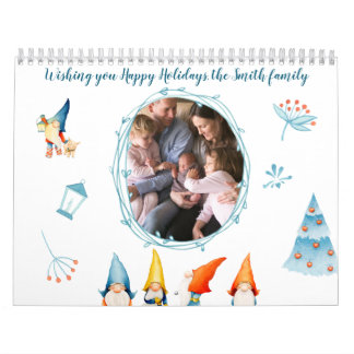 Kerstelfjeskalender met foto's kalender