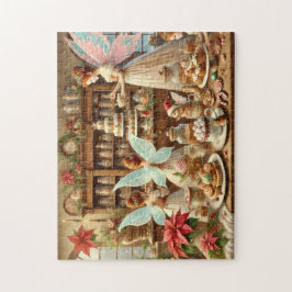 Kerstelfjeskeuken Vakantie Bakken Elfen Legpuzzel