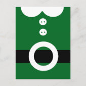 Kerstelfkostuum - Schoon kerstgrafisch ontwerp Briefkaart (Voorkant)