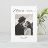 Kerstelijk huwelijk Elegante moderne feestelijke b Aankondiging (Staand voorkant)