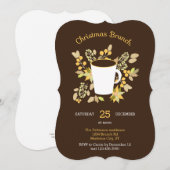 Kerstelijke Bloemengelegenheid Brunchen Uitnodigin Kaart (Voorkant / Achterkant)