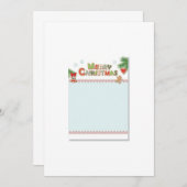 Kerstelijke briefpapier Uitnodiging papier (Voorkant / Achterkant)