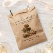 Kerstelijke Bruidschuur hulst Theetijd Feestje Bedankzakje (Geknipt)