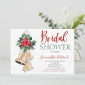 Kerstelijke Bruidsfeest Uitnodiging (Staand voorkant)