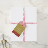 Kerstelijke Cadeaubijsluiter Cadeaulabel (Met Touw)