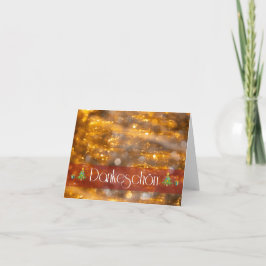 Kerstelijke dankjewel voor je dierbaren! kaart