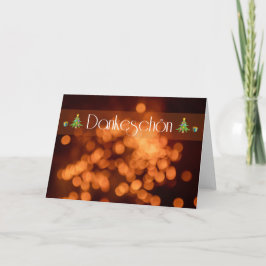 Kerstelijke dankjewel voor je dierbaren! kaart