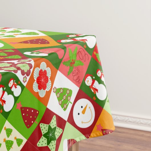 Kerstelijke Elementen Kersttafelkleed Tafelkleed (Voorbeeld)