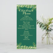 Kerstelijke feestelijke kerstdinermaaltijd of even menu (Staand voorkant)
