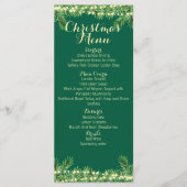 Kerstelijke feestelijke kerstdinermaaltijd of even menu (Voorkant)