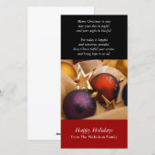 Kerstelijke Fotokaart Feestdagenkaart (Voorkant / Achterkant)