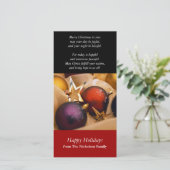 Kerstelijke Fotokaart Feestdagenkaart (Staand voorkant)