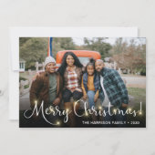 Kerstelijke glans foto kerstkaart (Voorkant)