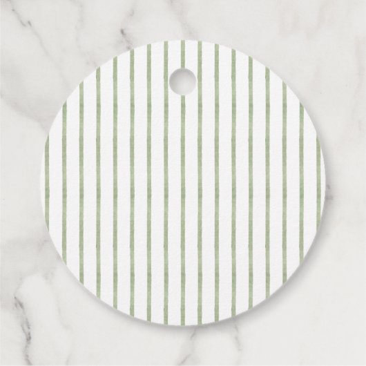 Kerstelijke groene bruidsdouche bedankjes labels (Achterkant)