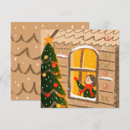 Kerstelijke groet kaart