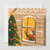 Kerstelijke groet  kaart (Voorkant)