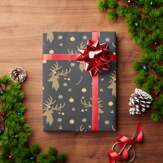 Kerstelijke herten inpakpapier (Feestdagen Geschenken)