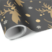 Kerstelijke herten inpakpapier (Rol Hoek)