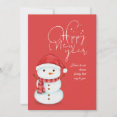 Kerstelijke kaart met bedankje voor de leraar en r (Voorkant)