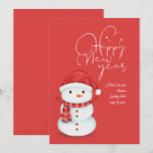 Kerstelijke kaart met bedankje voor de leraar en r (Voorkant / Achterkant)