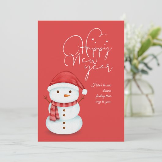 Kerstelijke kaart met bedankje voor de leraar en r (Staand voorkant)