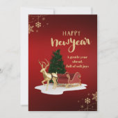 Kerstelijke kaart met bedankje voor leraren en cad (Voorkant)