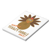 Kerstelijke kalkoen Kwekdag Thanksgiving Notitieblok (Linkerzijde)