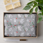 Kerstelijke Kerst Eenden Tissuepapier (Geschenk)