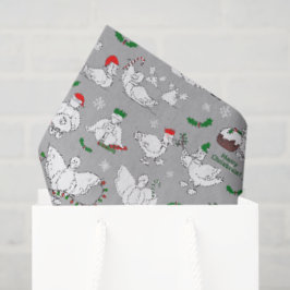 Kerstelijke Kerst Eenden Tissuepapier