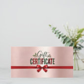 Kerstelijke Kerstboog Script Bedrijfs Certificaat (Staand voorkant)
