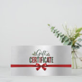 Kerstelijke Kerstboog Script Bedrijfs Certificaat (Staand voorkant)